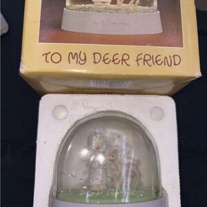 "To My Deer Friend" Water Ball- Enesco Precious Moments Collection 1988 In Box